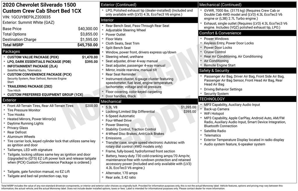 chevrolet silverado 1500 2020 1GCUYBEF9LZ203035 image chevrolet silverado 1500 2020 1GCUYBEF9LZ203035 image
